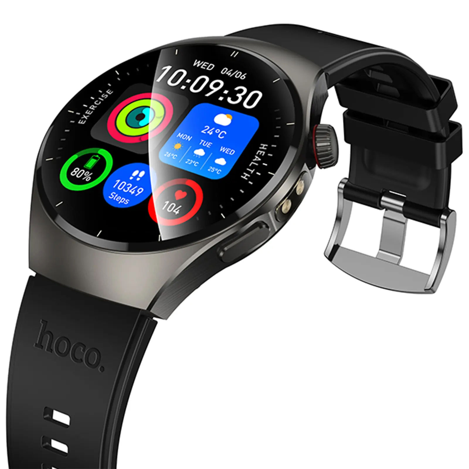 Смарт-часы Hoco Y40 Smart sports watch (call version), Black 6, купить оптом с доставкой