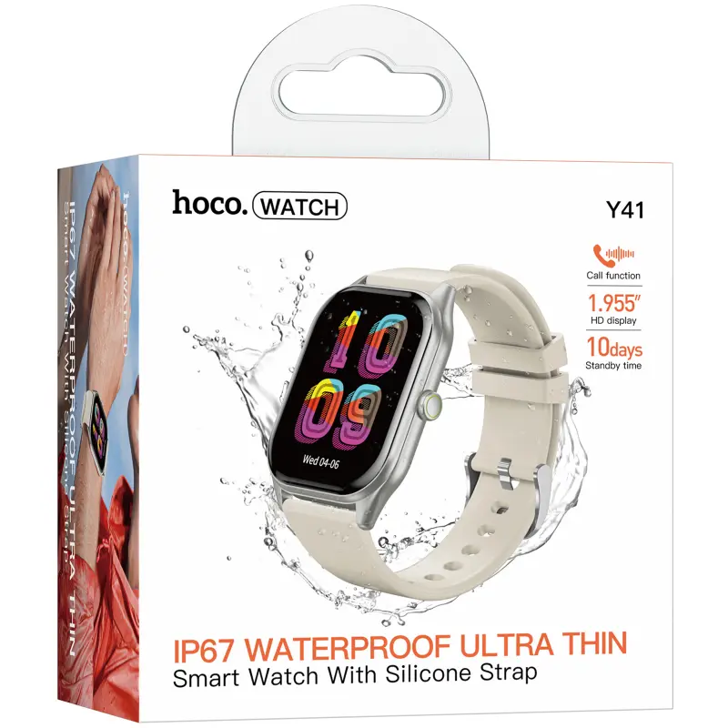 Смарт-часы Hoco Y41 Smart sports watch (call version), Silver 2, купить оптом с доставкой