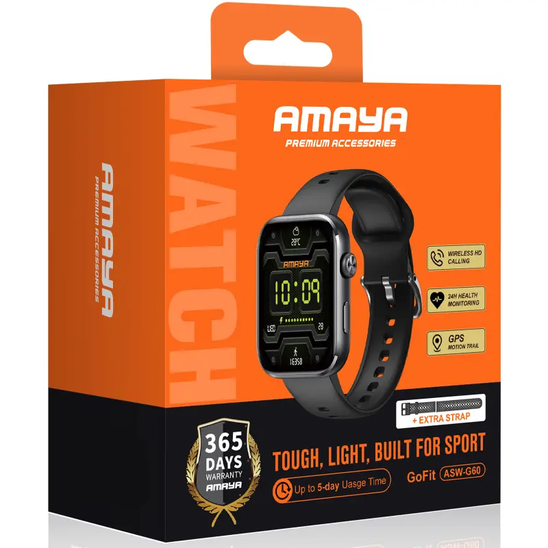 Смарт-часы Amaya ASW-G60 Smart sports watch (call version), Black 1, купить оптом с доставкой