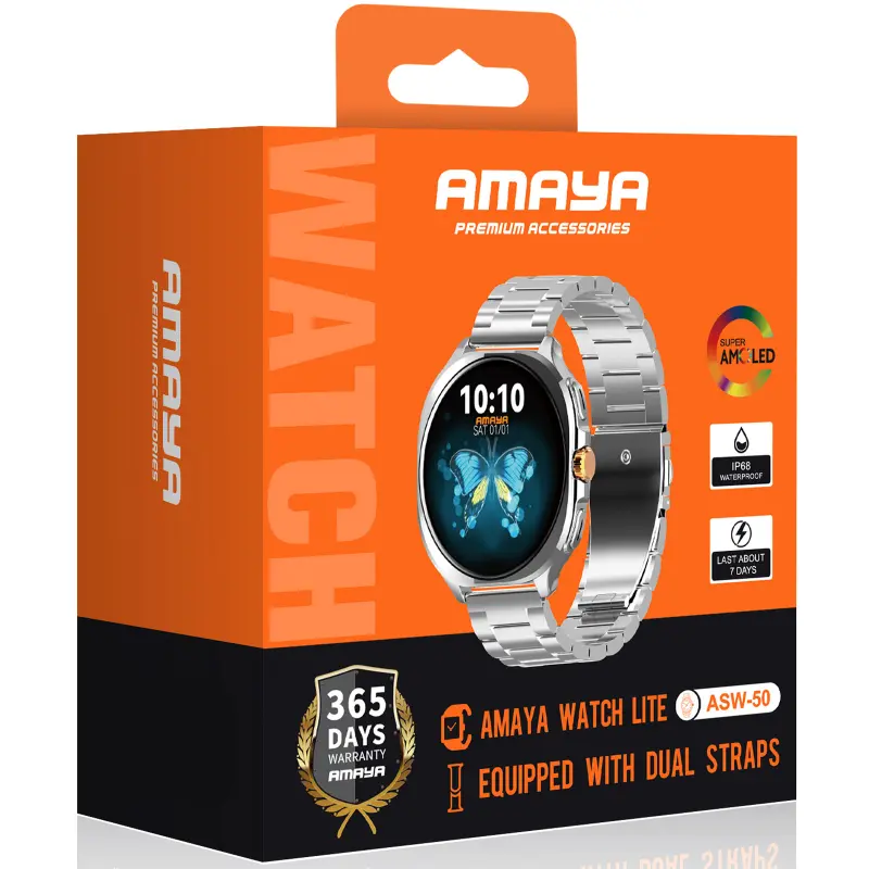 Смарт-часы Amaya ASW-50 Smart sports watch (call version), Silver 1, купить оптом с доставкой