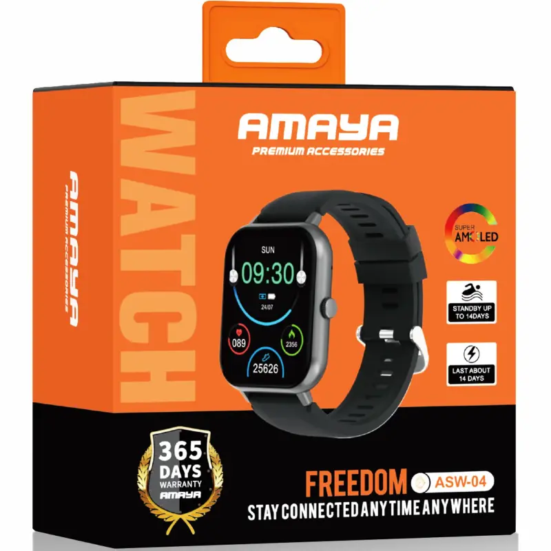 Смарт-годинник Amaya ASW-04 Smart sports watch (call version), Black 1, купити оптом з доставкою