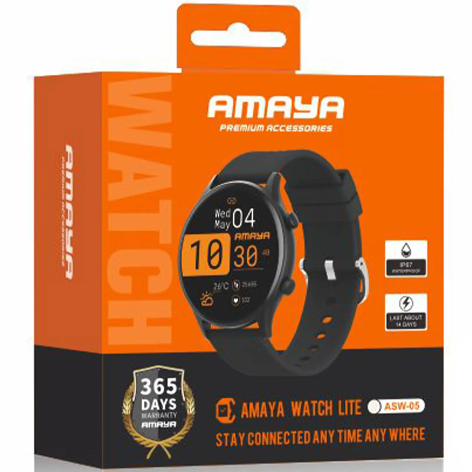 Смарт-часы Amaya ASW-05 Smart sports watch (call version), Black 1, купить оптом с доставкой