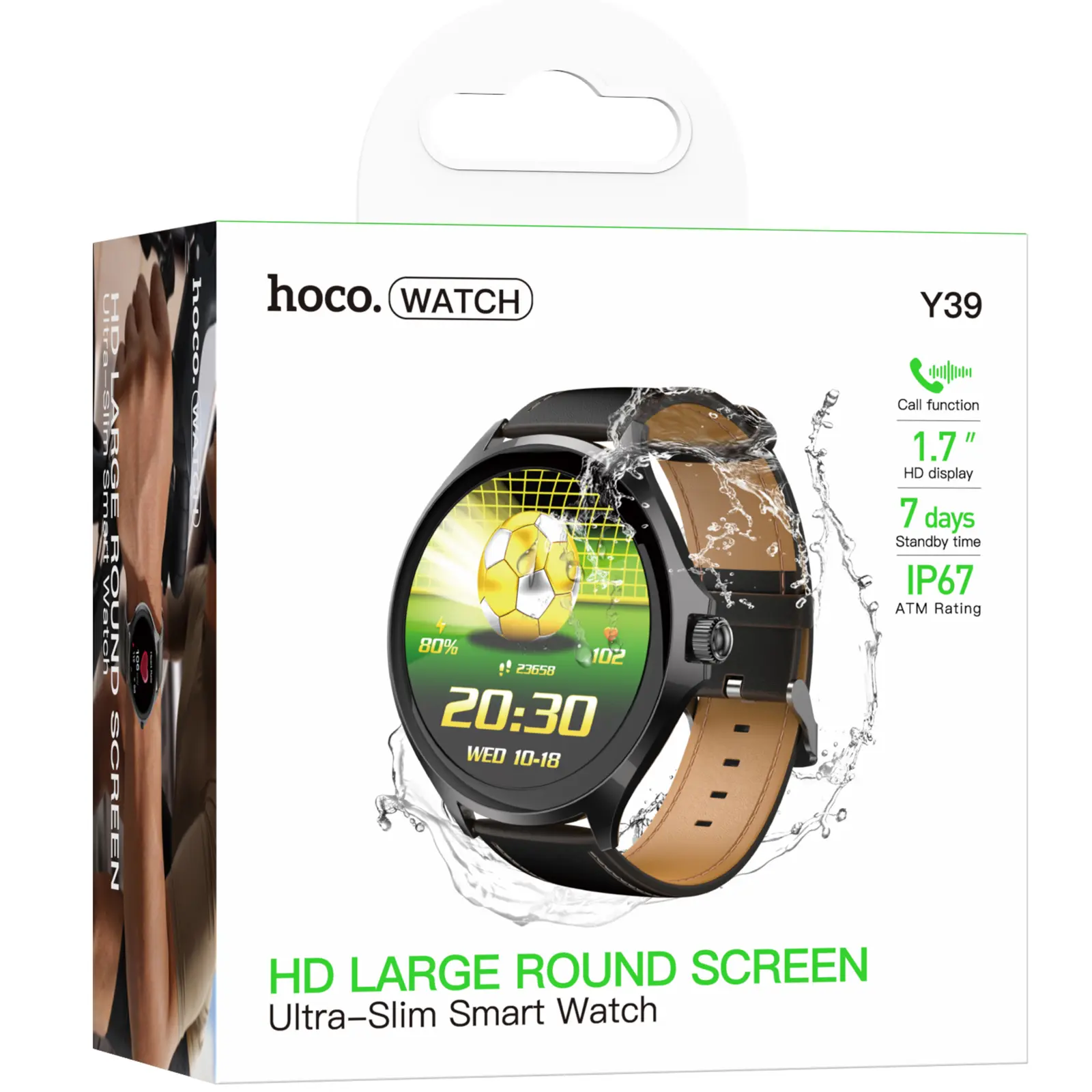 Смарт-часы Hoco Y39 Smart sports watch (call version), Black 1, купить оптом с доставкой
