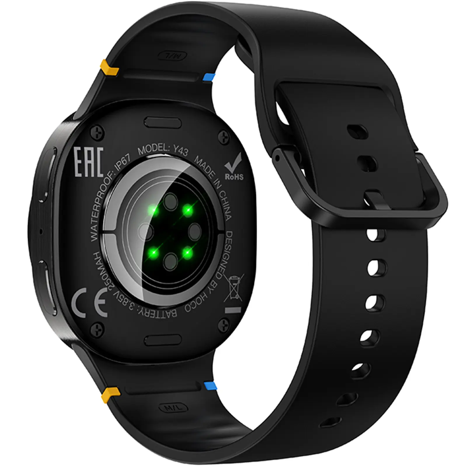 Смарт-часы Hoco Y43 Amoled Smart sports watch (call version), Black 2, купить оптом с доставкой