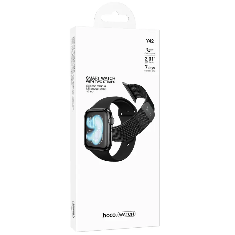 Смарт-часы Hoco Y42 Smart sports watch (call version), Black 3, купить оптом с доставкой