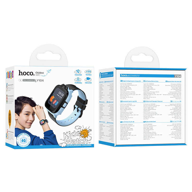 Дитячий cмарт-годинник Hoco Y104 4G на малюнкі №5