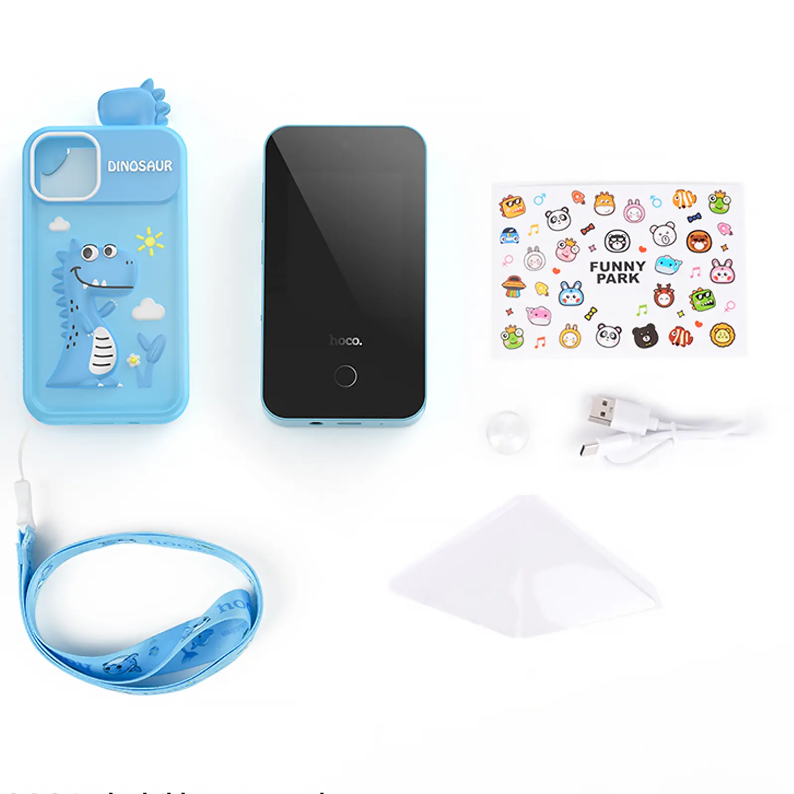 Детский игровой телефон Hoco Y103 2.8-inch, Blue 4, купить оптом с доставкой