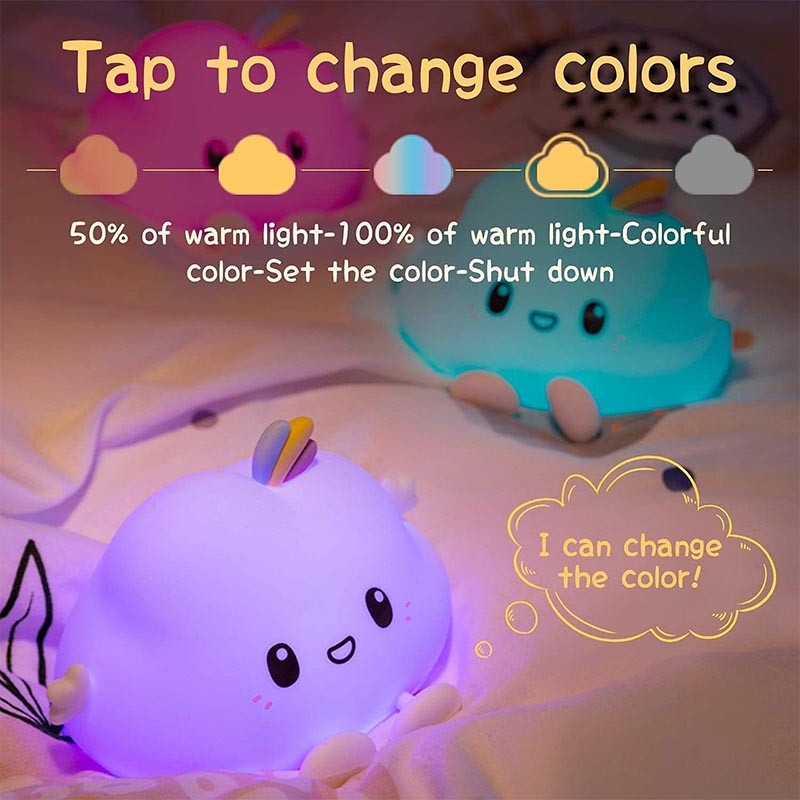 Уценка Ночник Cloud A12 1200 mAh, Поврежденная упаковка / White 1, купить оптом с доставкой