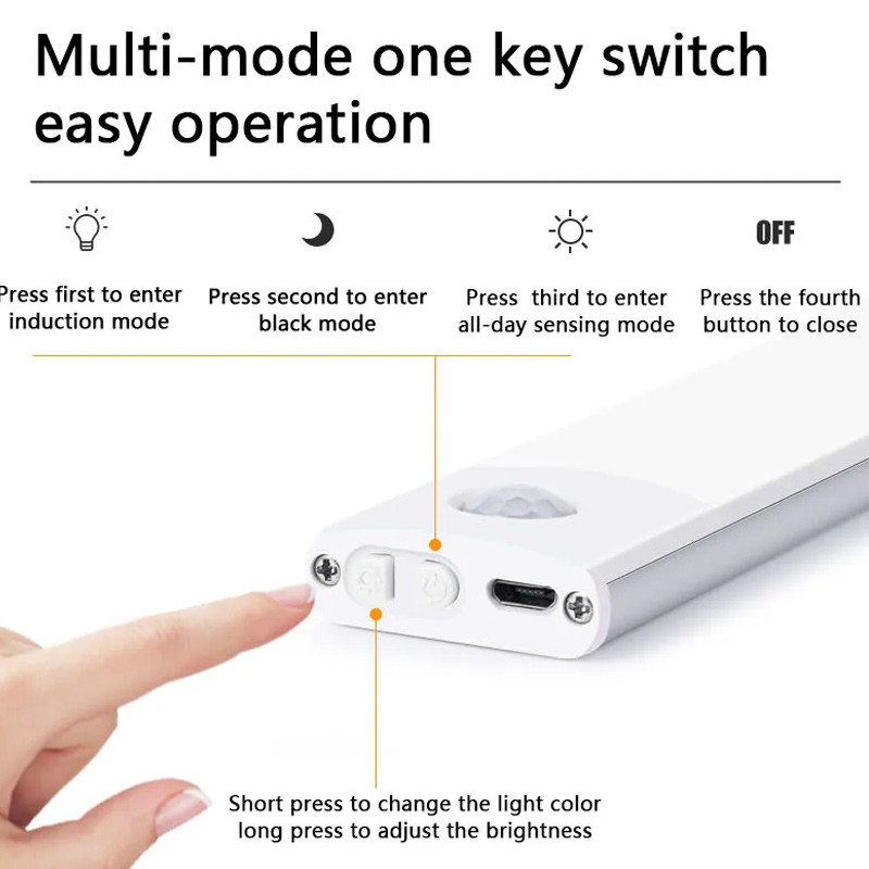 Сенсорний світильник LED з датчиком руху MZ-L1803 (35*11,5*300mm) на малюнкі №7