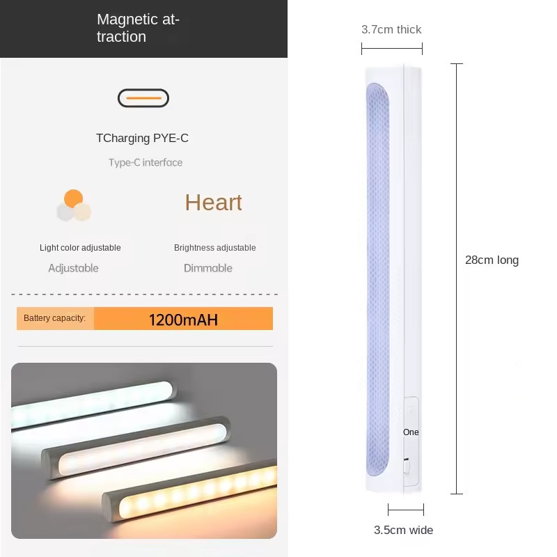 Сенсорний світильник LED з датчиком руху MZ-L3001 Swivel (37*35*280mm) на малюнкі №2