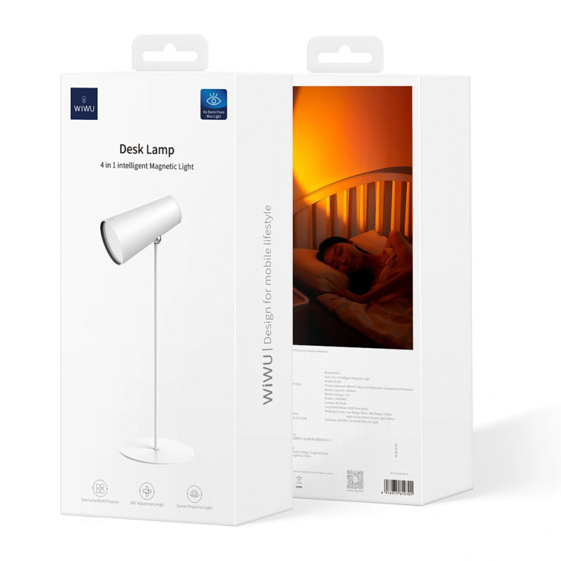 Настільна LED лампа WIWU Wi-D8 Desk Lamp 4 in1 Intelligent Magnetic Light на малюнкі №2