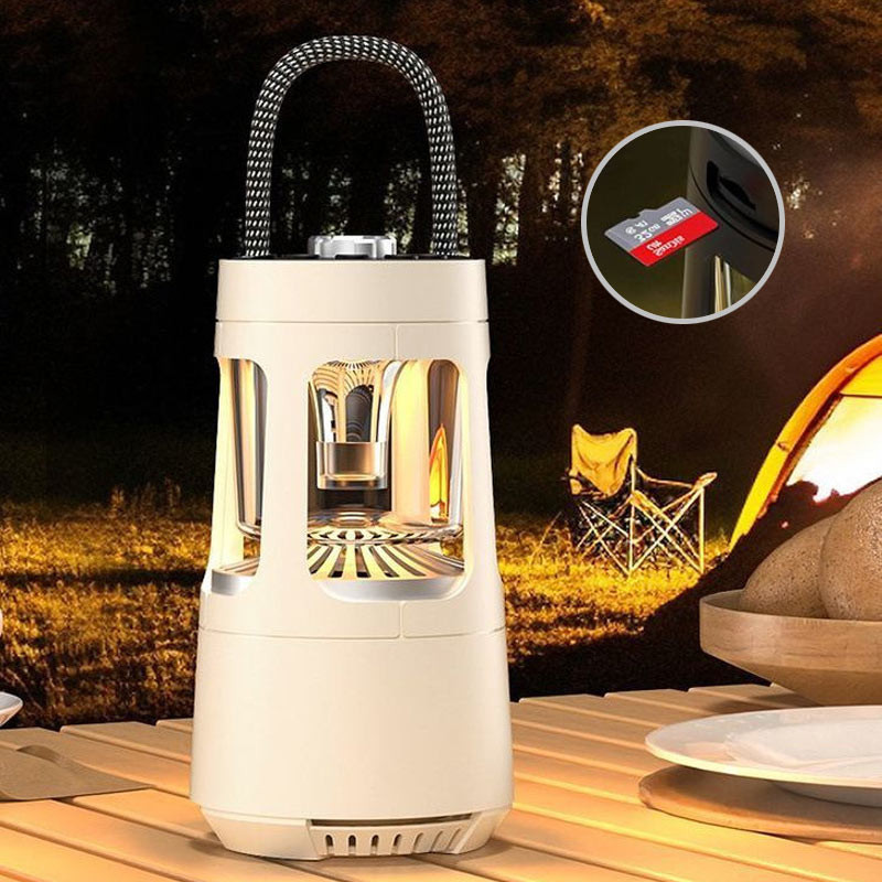 Кемпінговий ліхтар акумуляторний QD08 2in1 + Bluetooth колонка на малюнкі №4