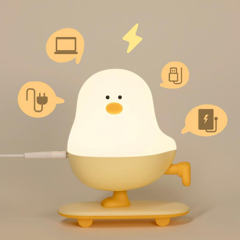 Нічник L63 Chicken on a Skateboard на малюнкі №2