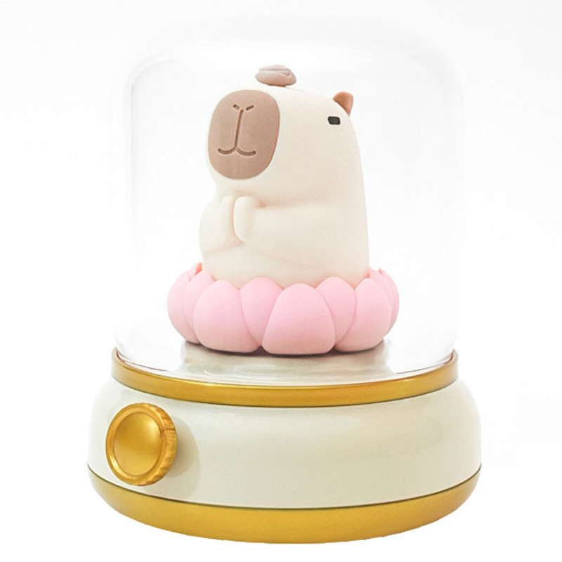 Нічник Capybara and Lotus на малюнкі №1