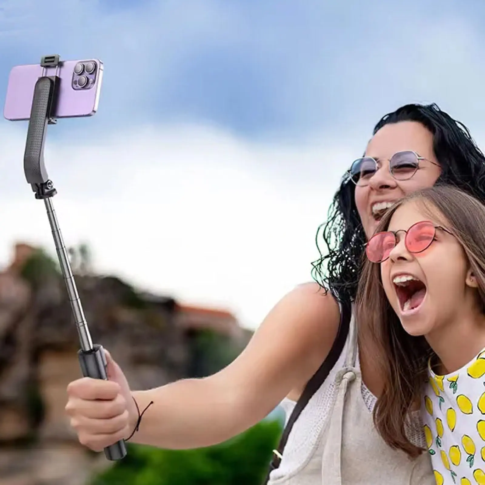 Уценка Монопод для селфи Hoco K20 с треногой + съемный BT пульт, Поврежденная упаковка / Black 5, купить оптом с доставкой