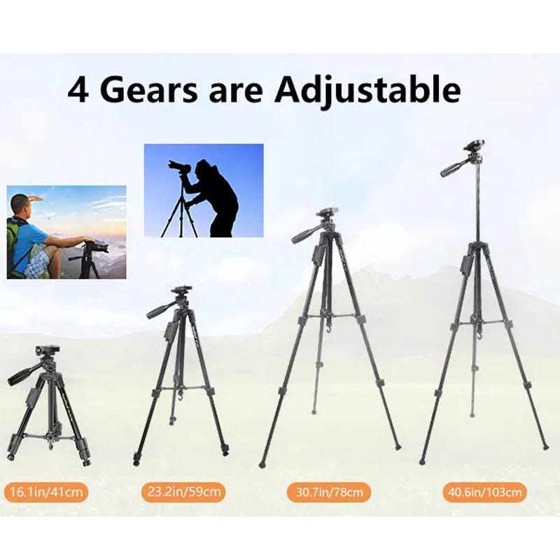 Штатив NeePho NP-3170S (не съемная площадка+тримач/BT-пульт/40-105см) дивитися фото №2