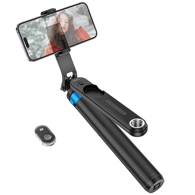 Монопод для селфі Hoco K22 Anti-shake з триногами + знімний BT пульт на малюнкі №1