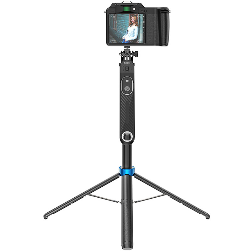 Монопод для селфі Hoco K22 Anti-shake з триногами + знімний BT пульт на малюнкі №5