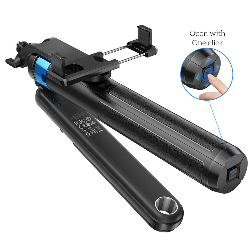 Монопод для селфі Hoco K22 Anti-shake з триногами + знімний BT пульт на малюнкі №6