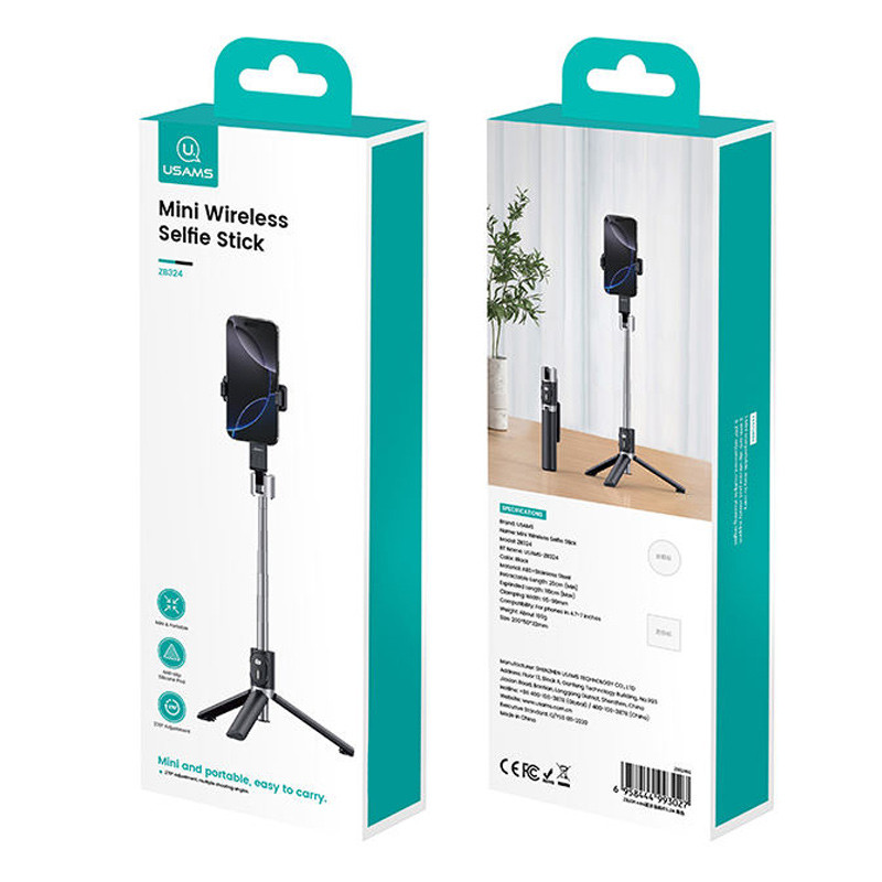 Монопод для селфі Usams US-ZB324 Mini Wireless Selfie Stick на малюнкі №6