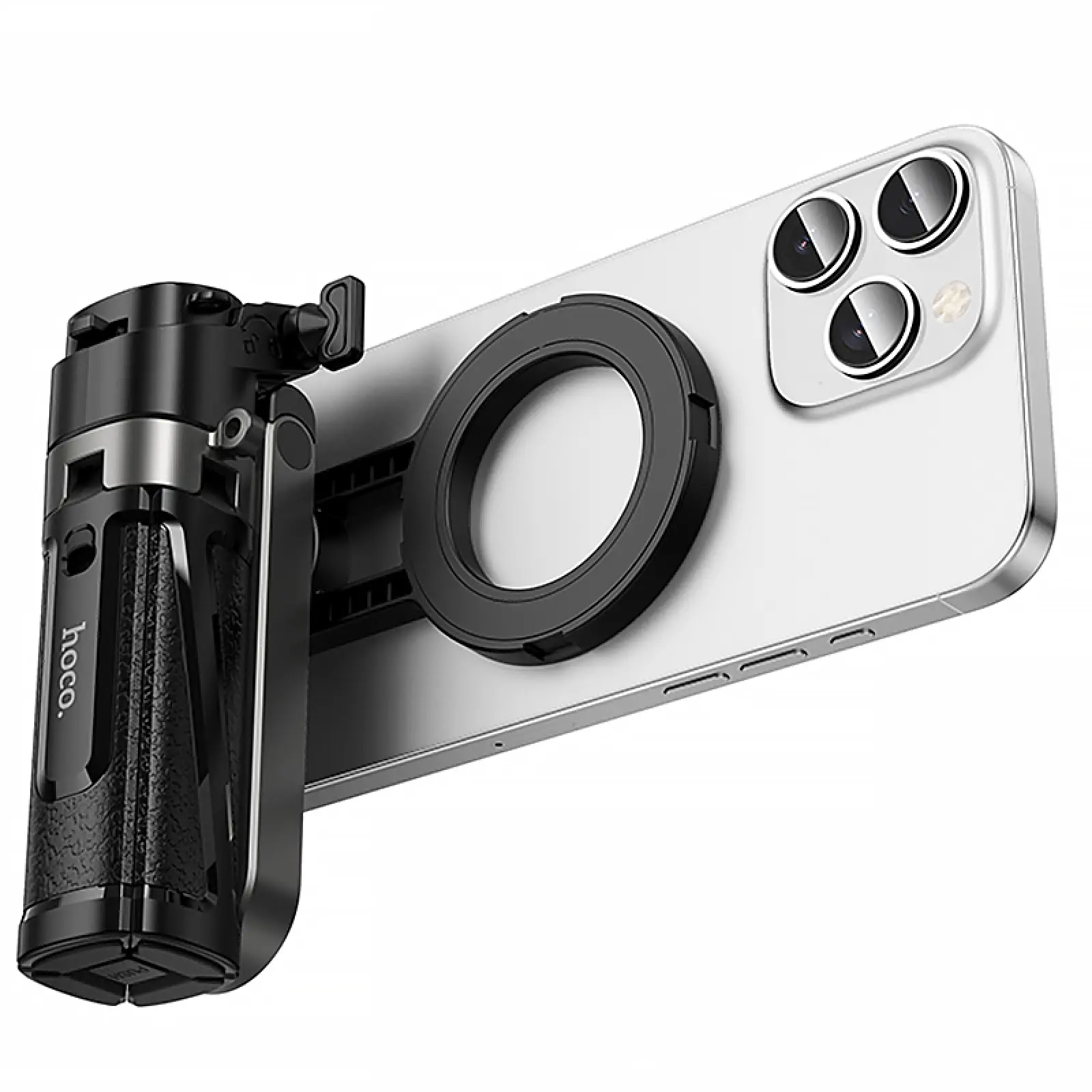 Монопод для селфи Hoco K27 Pro magnetic трипод + съемный BT пульт, Black 2, купить оптом с доставкой