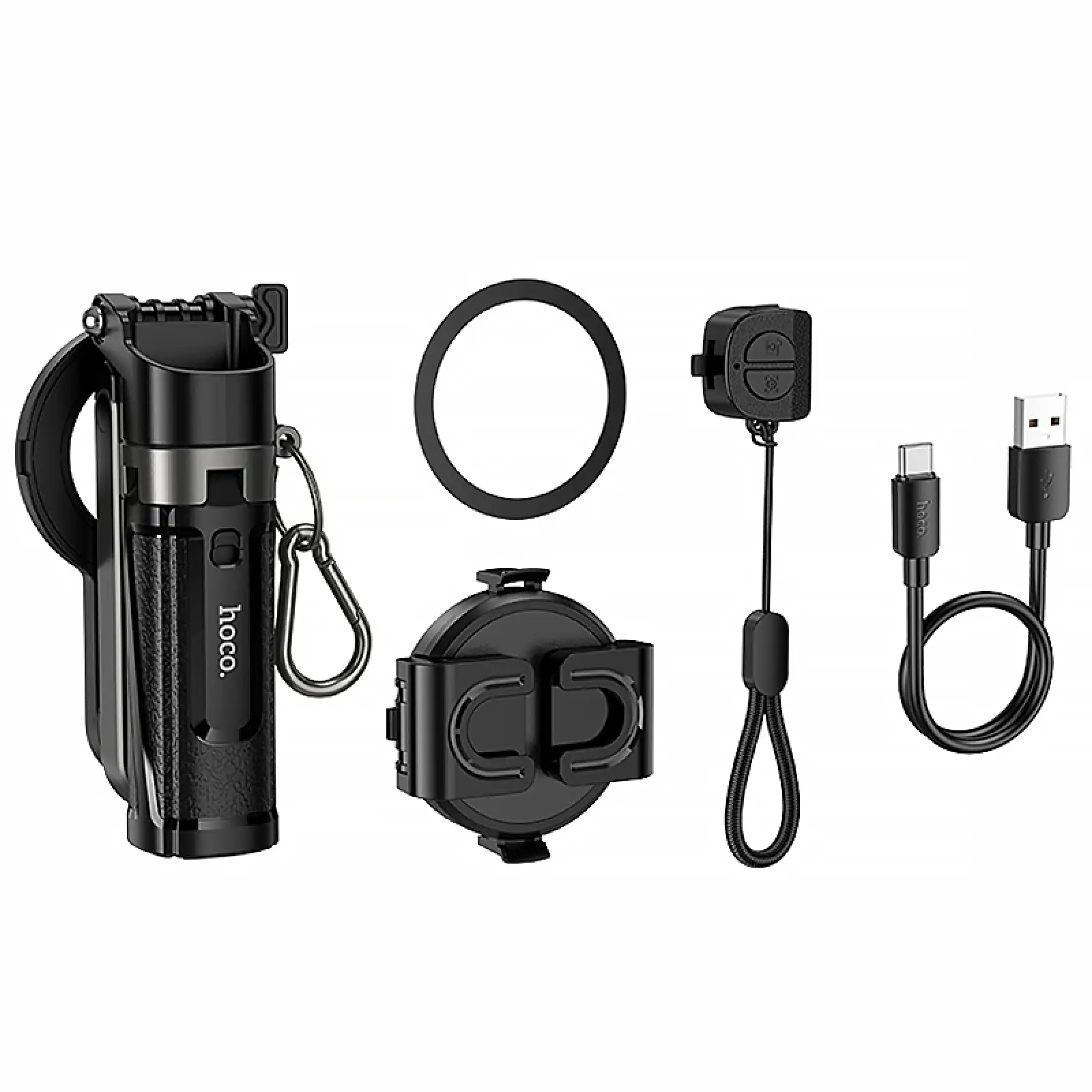Монопод для селфи Hoco K27 Pro magnetic трипод + съемный BT пульт, Black 4, купить оптом с доставкой