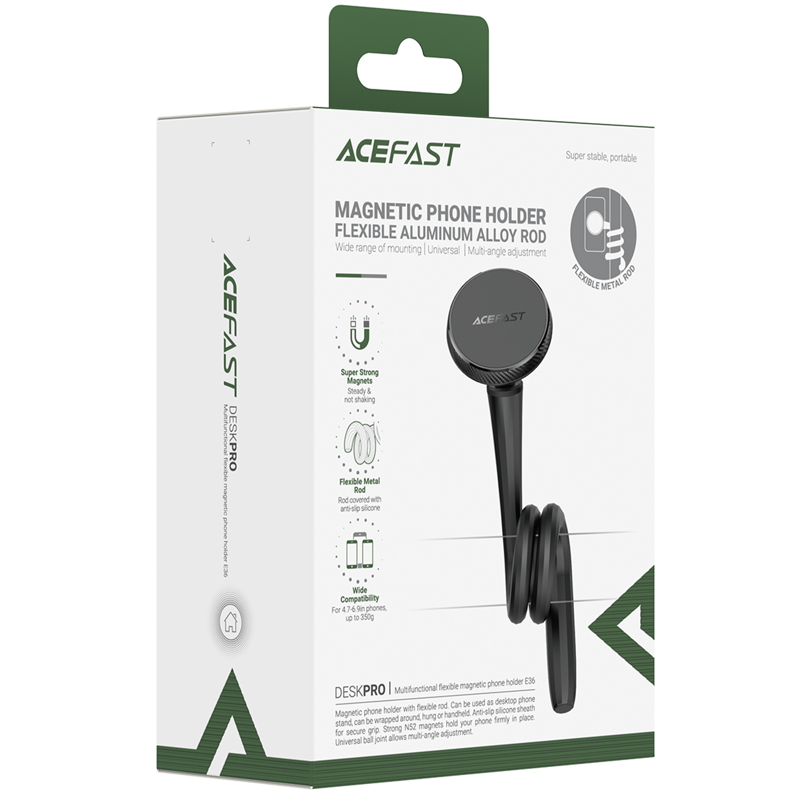 Магнитный держатель для телефона Acefast E36 flexible, Black 1, купить оптом с доставкой