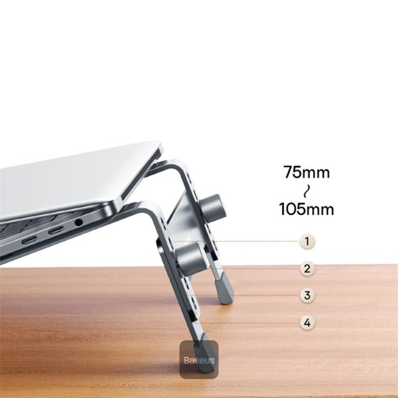 Підставка для ноутбуку Baseus UltraStable (4-Gear Adjustable) (B10053100811-00) на малюнкі №5
