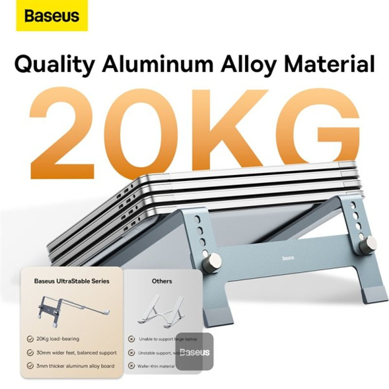 Підставка для ноутбуку Baseus UltraStable (4-Gear Adjustable) (B10053100811-00) на малюнкі №6