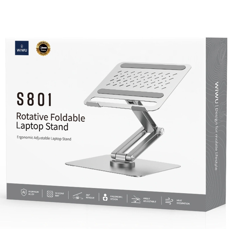 Підставка для ноутбуку WIWU ZM-S801 Rotative Foldable Laptop Stand на малюнкі №6