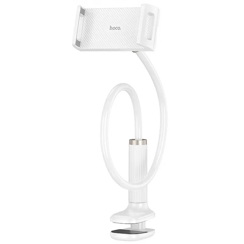 Тримач настільний Hoco HD10 Bamboo lazy stand 4.5-13", White, купити оптом з доставкою