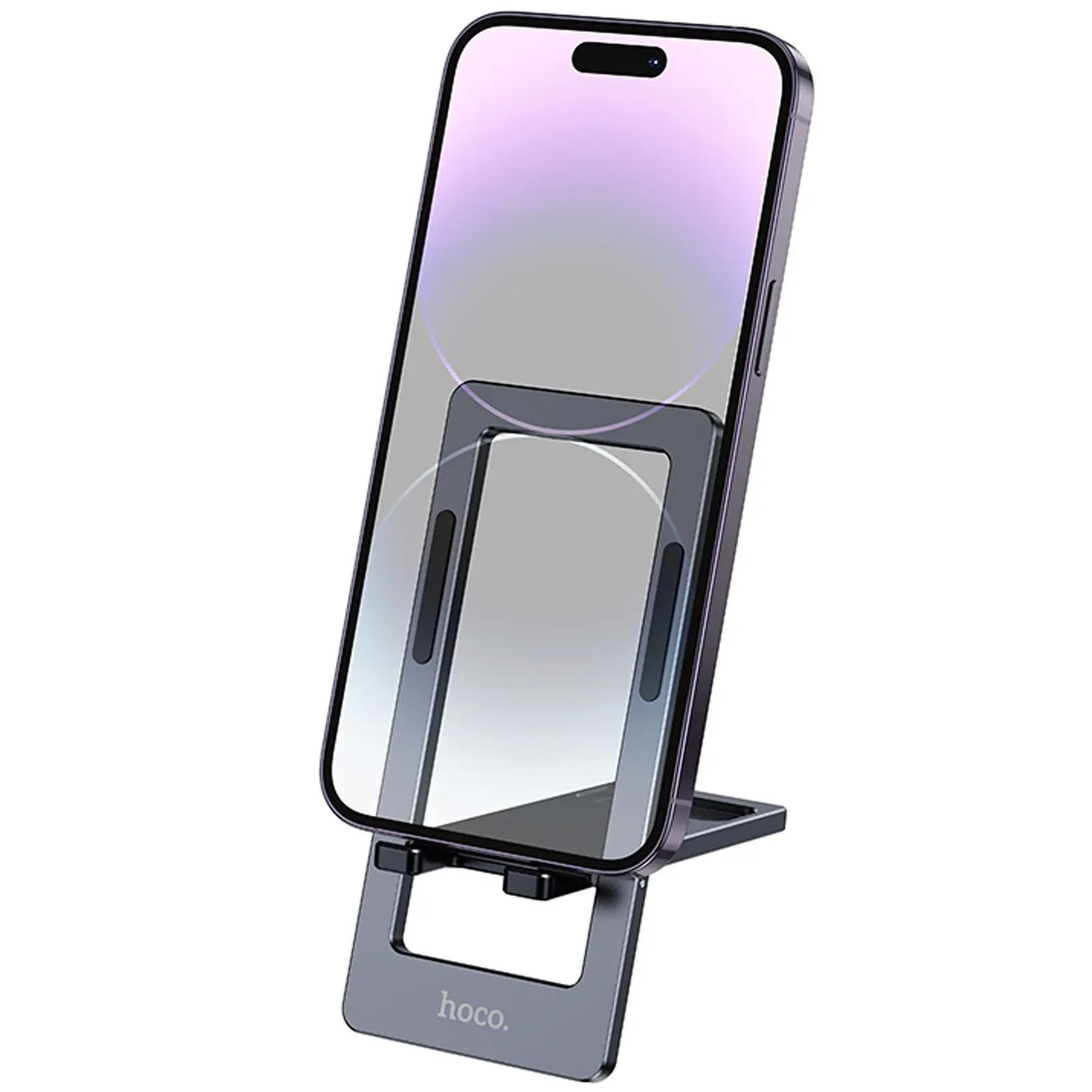 Підставка для телефону Hoco HD11 Volar metal folding, Metal grey 1, купити оптом з доставкою