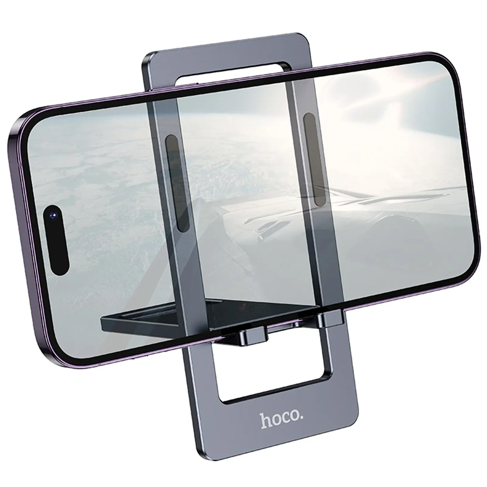 Підставка для телефону Hoco HD11 Volar metal folding, Metal grey 2, купити оптом з доставкою