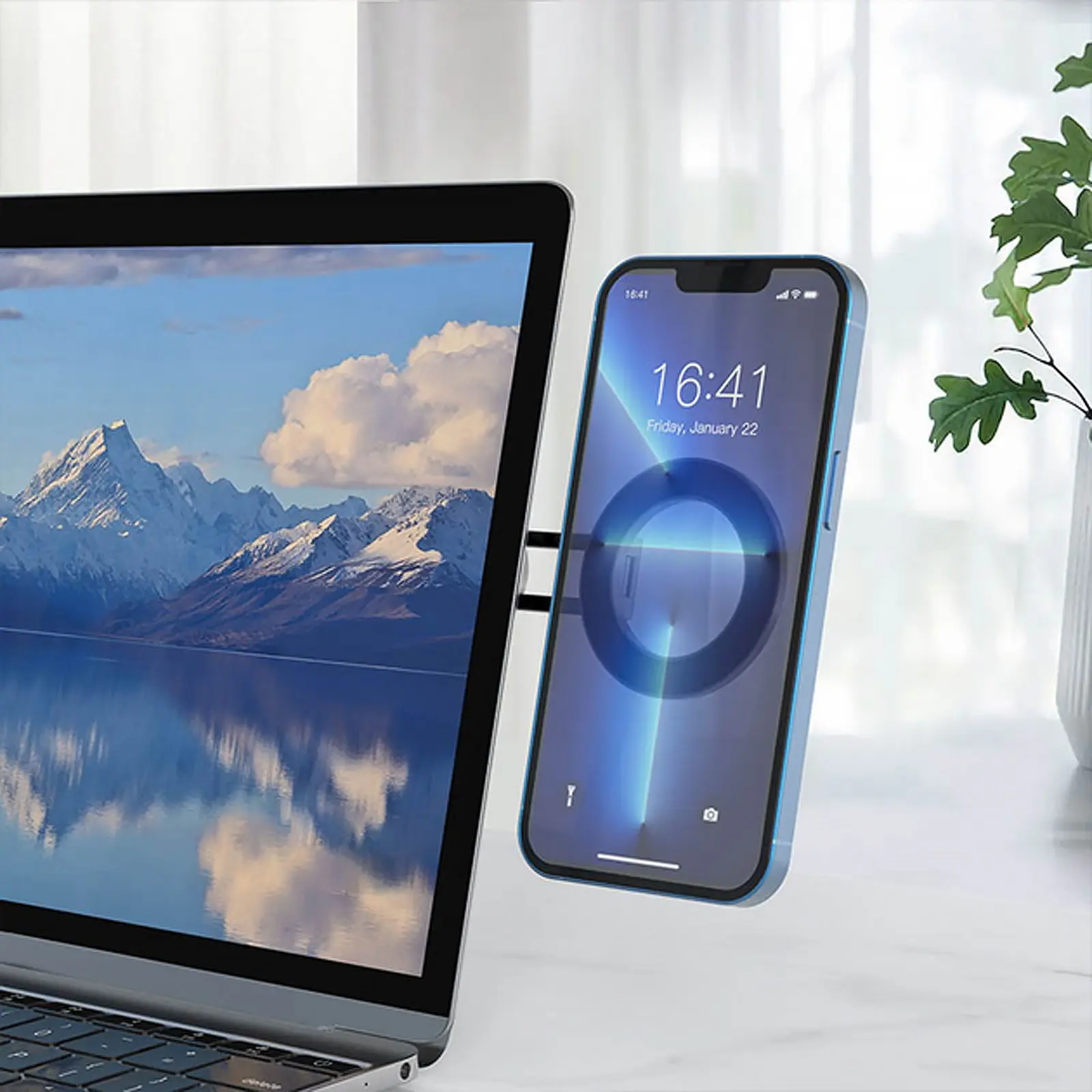 Магнітний тримач MagSafe for Apple FY16-H, Black 2, купити оптом з доставкою