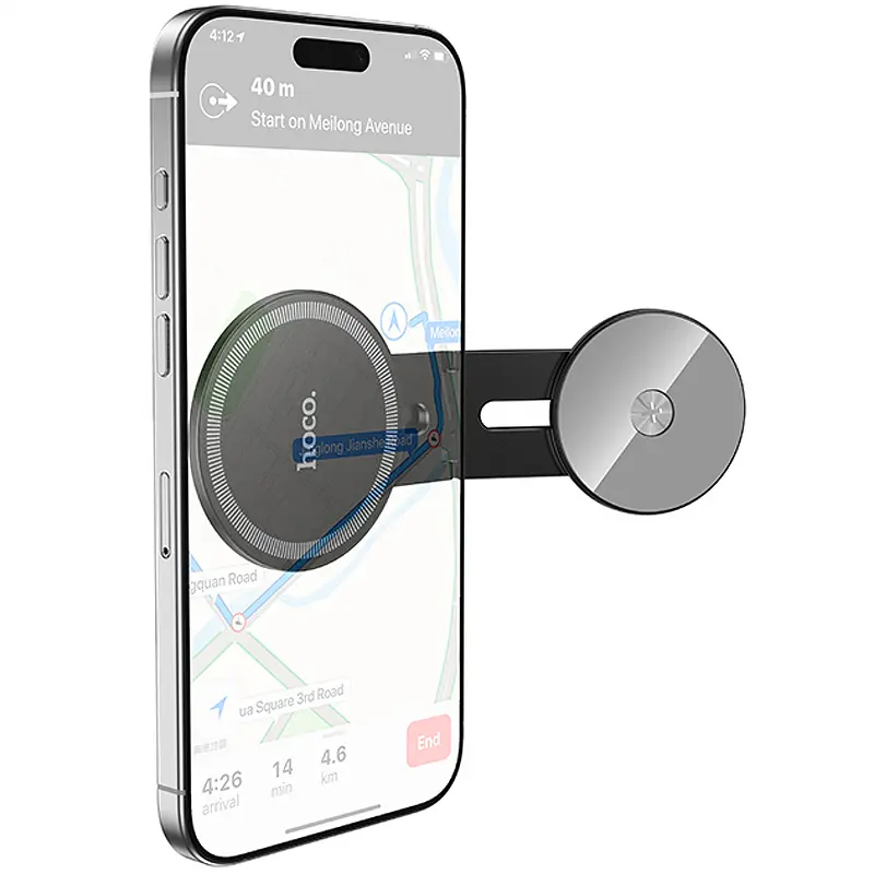 Магнитный держатель Hoco H93 Stable magnetic MagSafe for Apple, Black 1, купить оптом с доставкой