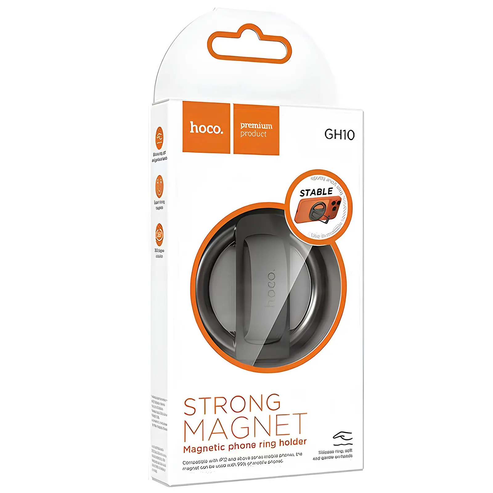 Магнітний тримач Hoco GH10 Magic, Metal grey 1, купити оптом з доставкою