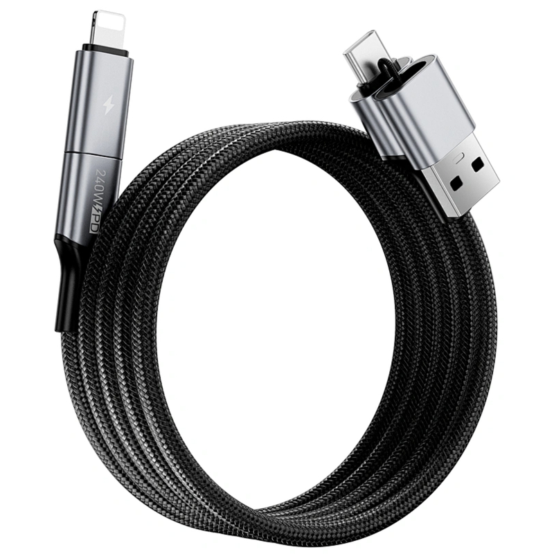 Дата кабель WIWU C077 Cyberlink Type-C to Lightning 27W (1m) на картинке №5