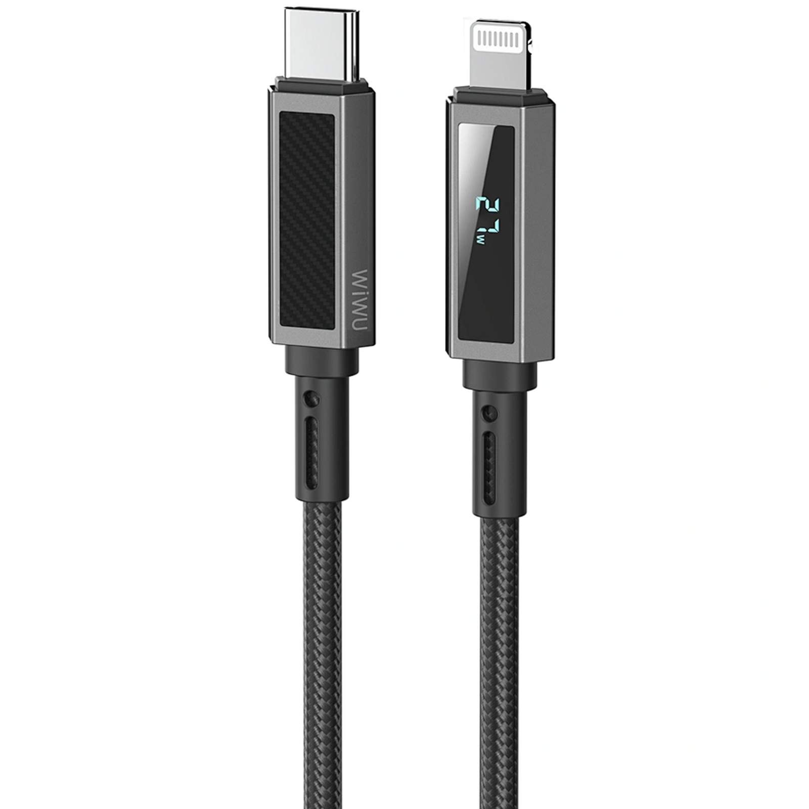 Дата кабель WIWU C080 Warriors Type-C to Lightning 27W (1m), Black, купить оптом с доставкой