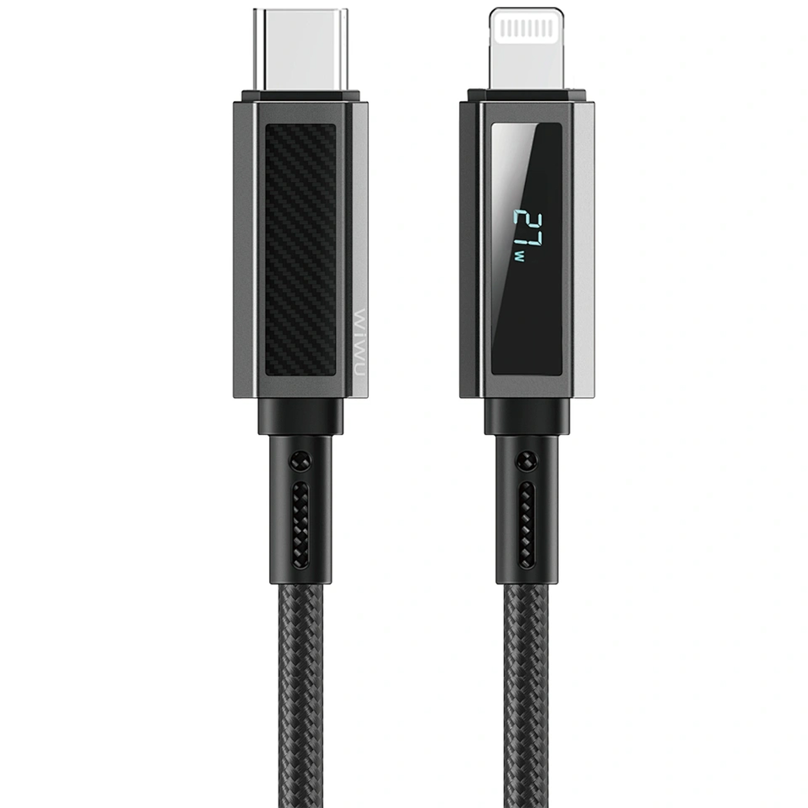 Дата кабель WIWU C080 Warriors Type-C to Lightning 27W (1m), Black 1, купить оптом с доставкой