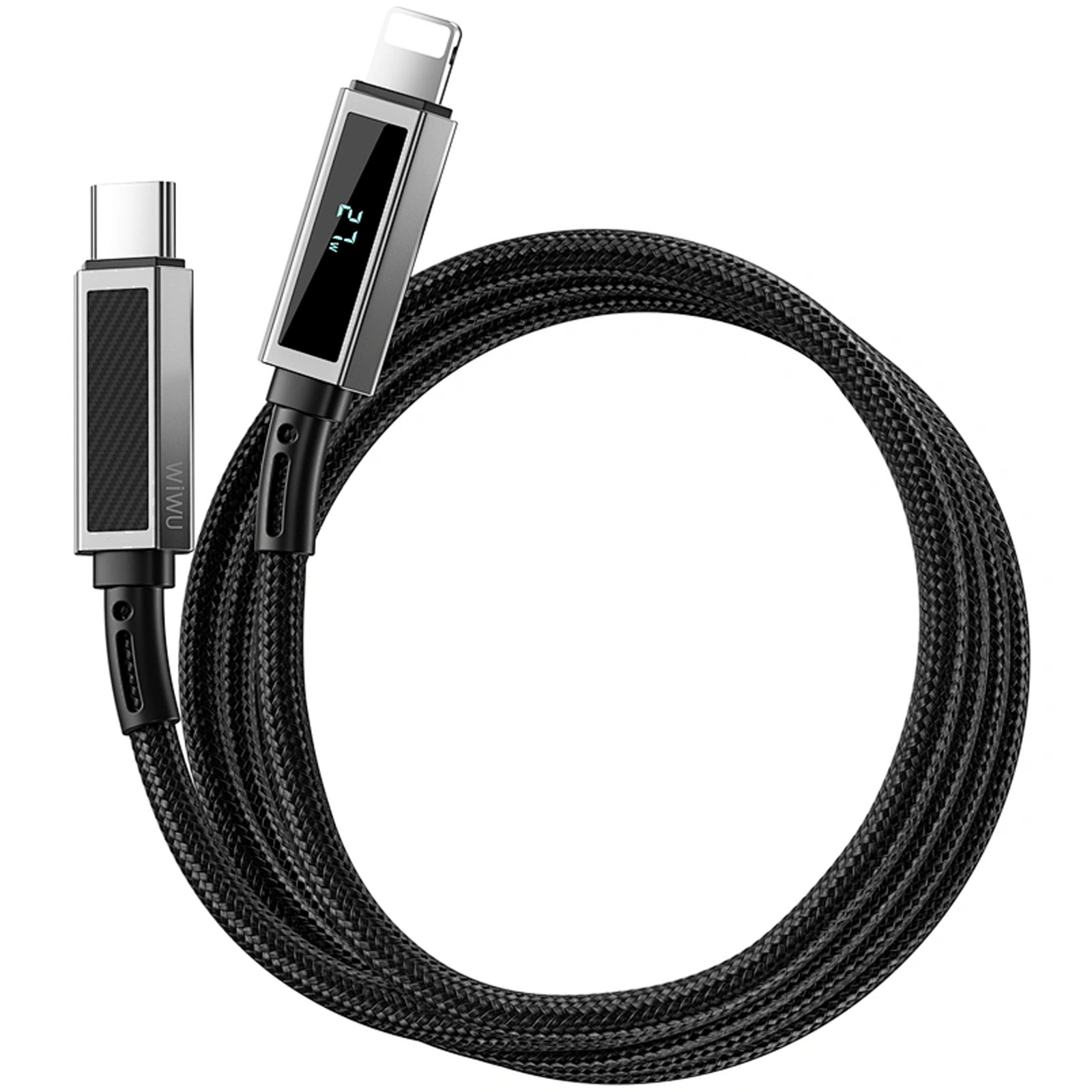 Дата кабель WIWU C080 Warriors Type-C to Lightning 27W (1m), Black 4, купить оптом с доставкой