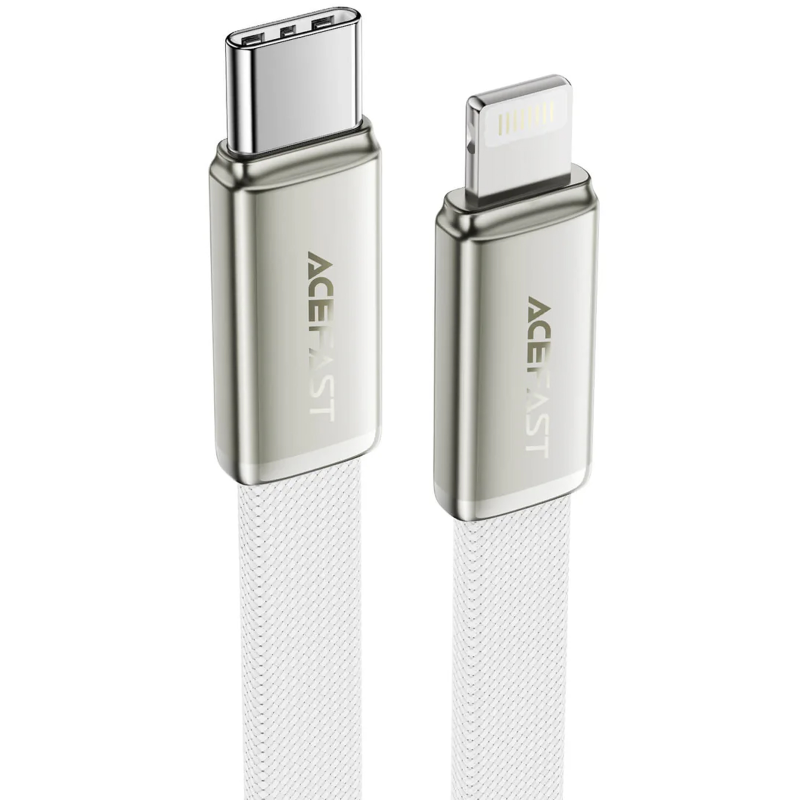 Дата кабель Acefast C24-01 Type-C to Lightning 30W (1.2m), White, купить оптом с доставкой