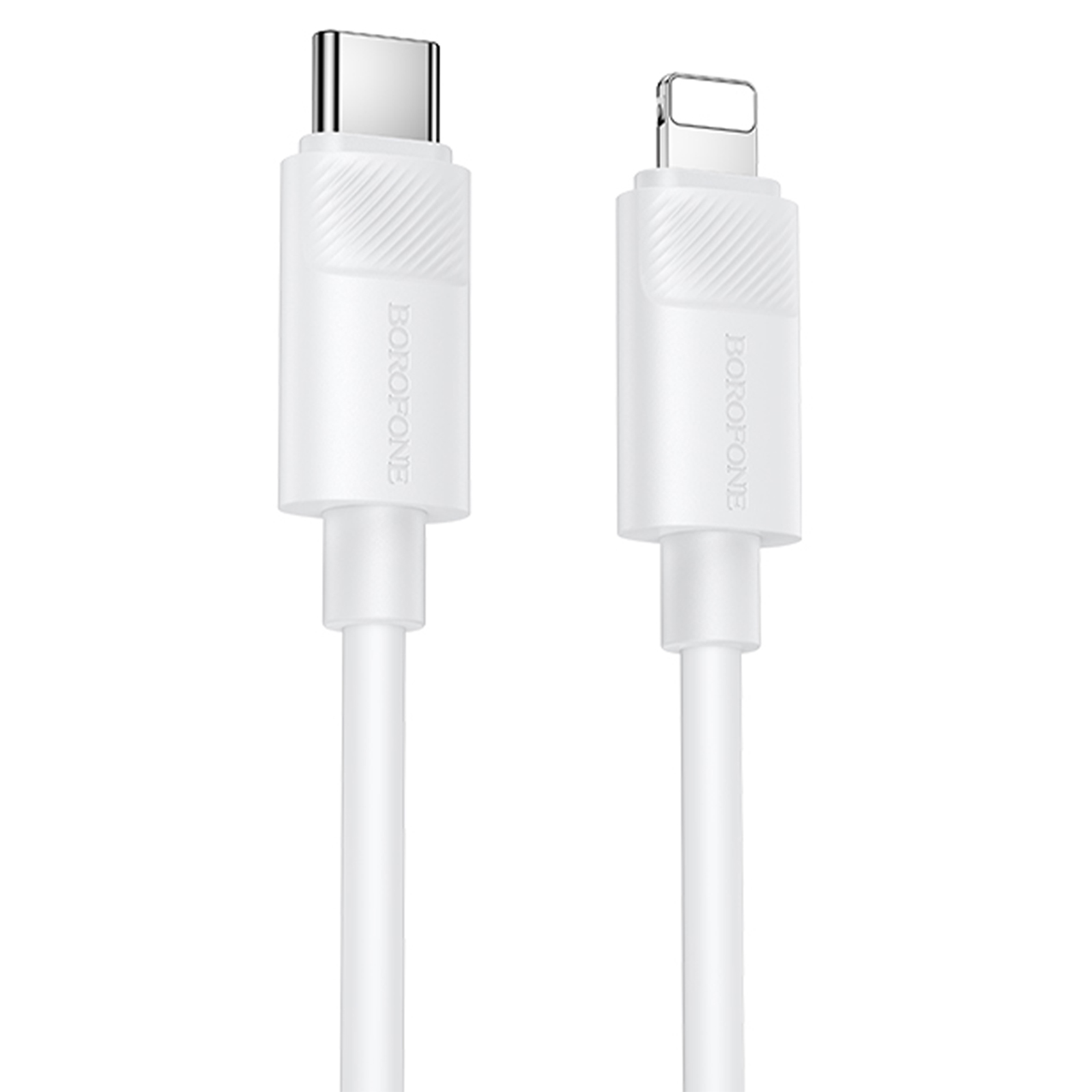 Дата кабель Borofone BX123 Leya Type-C to Lightning 30W (1m), White, купить оптом с доставкой