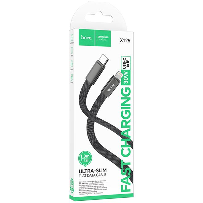 Дата кабель Hoco X125 Exceso Type-C to Lightning 30W (1m) на картинке №2