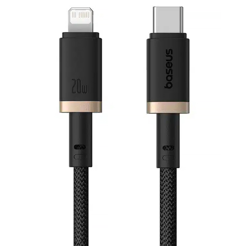 Дата кабель Baseus Dura Series Fast Charging Type-C to Lightning 20W (1m) (CB000123), Gold / Black, купить оптом с доставкой