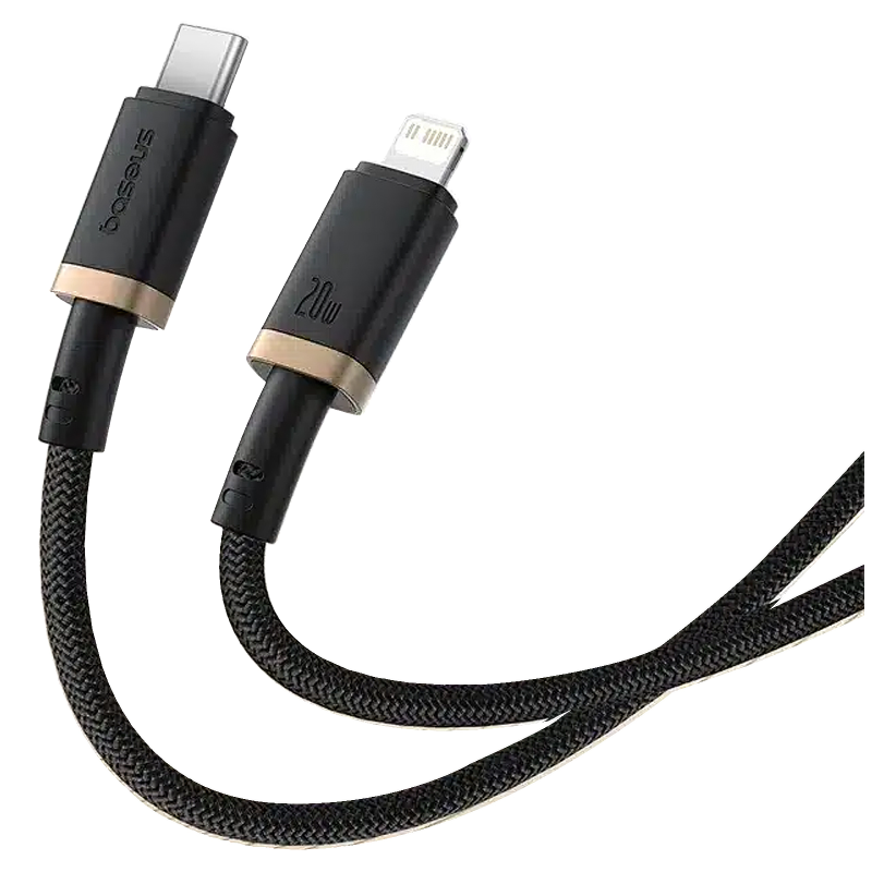 Дата кабель Baseus Dura Series Fast Charging Type-C to Lightning 20W (1m) (CB000123), Gold / Black 1, купить оптом с доставкой