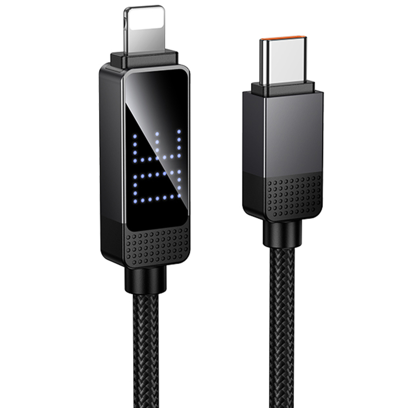 Дата кабель Hoco U154 Matrix Type-C to Lightning 30W (1m) на малюнкі №1