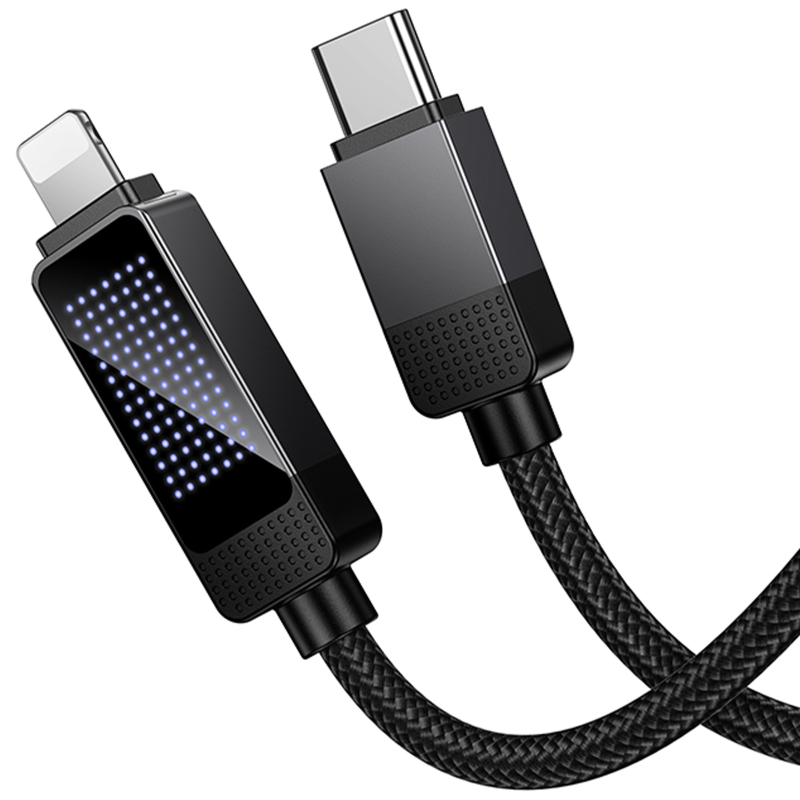 Дата кабель Hoco U154 Matrix Type-C to Lightning 30W (1m) на малюнкі №5