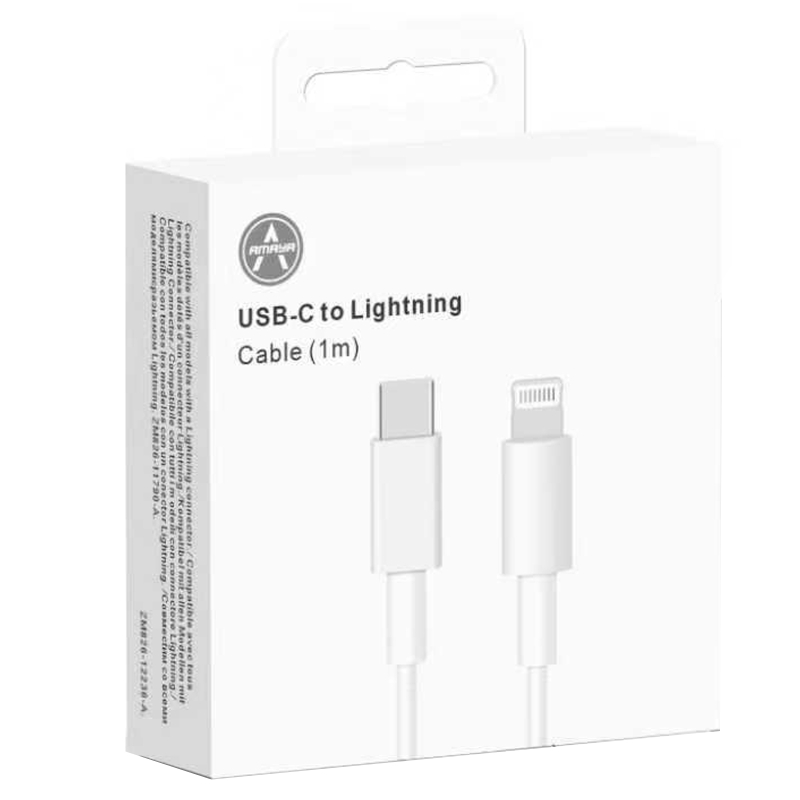 Дата кабель Amaya AD20CL Type-C to Lightning 20W (1m) на картинке №2