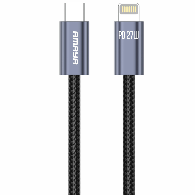 Дата кабель Amaya 61CL Type-C to Lightning 27W (1m), Gray, купить оптом с доставкой