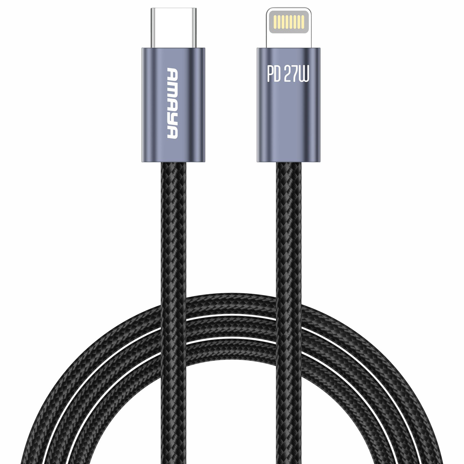 Дата кабель Amaya 62CL Type-C to Lightning 27W (2m), Gray, купить оптом с доставкой